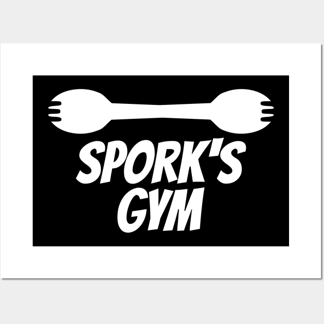 Spork's Gym Kitchen Tshirt Wall Art by machasting